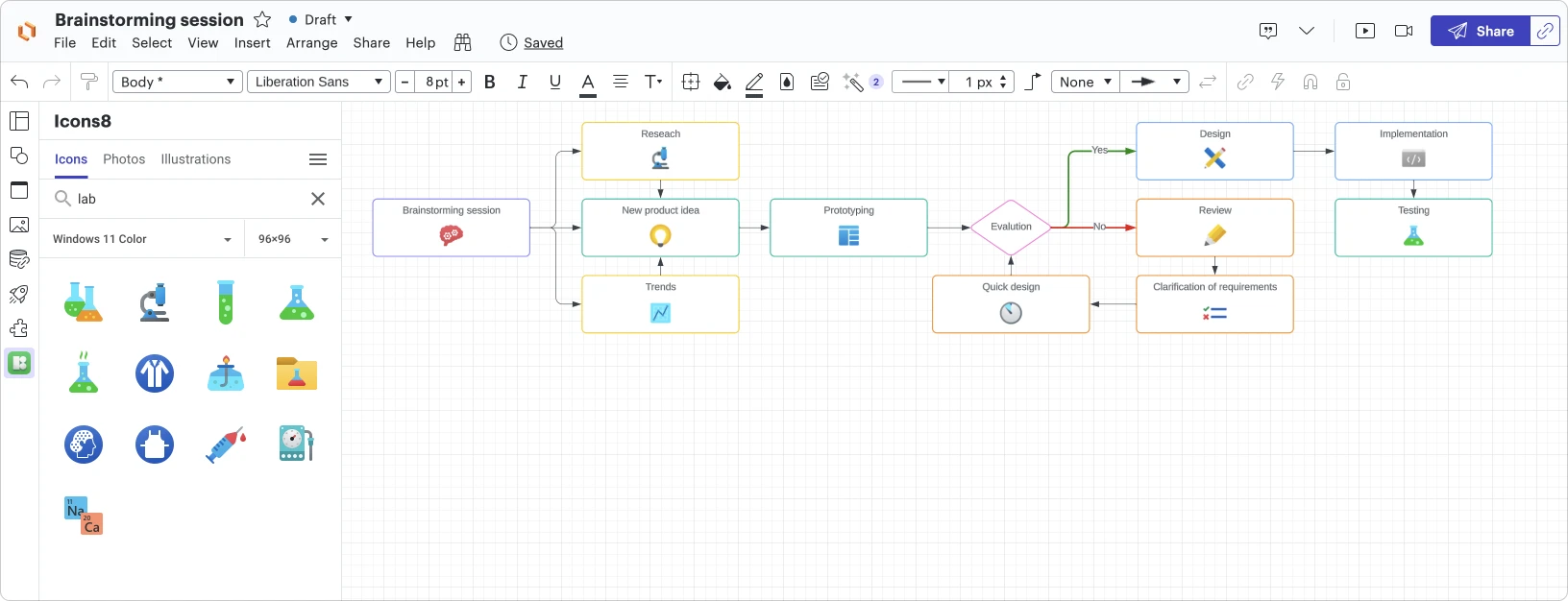 Add Icons and Illustrations to Lucid Documents | Lucid